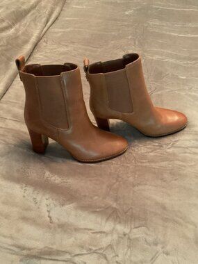 Ralph Lauren Brown Leather Ankle Boots